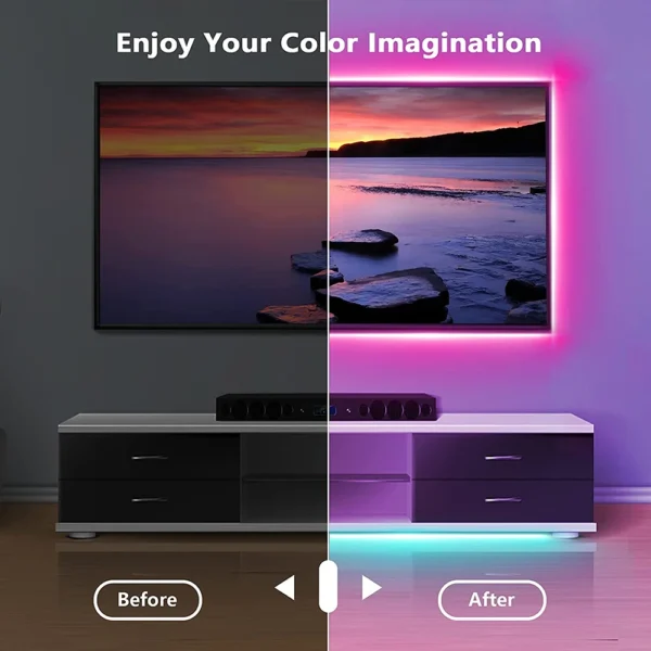 Tape Bluetooth USB LED Strip Light 5050 SMD 5V USB RGB Lights Flexible LED Lamp Tape Ribbon RGB Self-adhesive TV Desktop Diode - Image 2