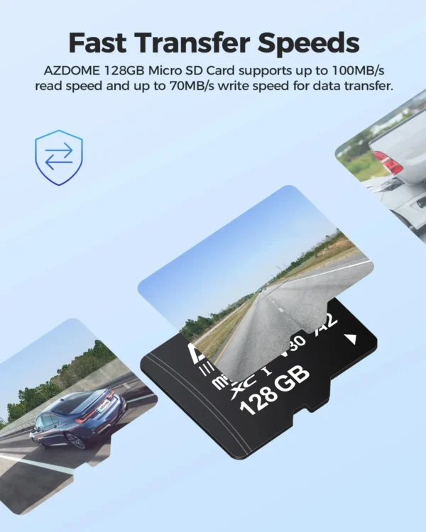 Original Flash Micro SD Card 64GB 128GB 256GB High Speed Memory Card USH-3 TF Card For LINGDU Car Dash Cam Adapters Class 10 - Image 5