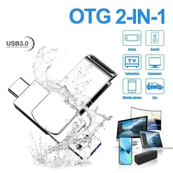 Xiaomi Metal USB Flash Drive Type-C Interface U Disk Memory Stick High Speed File Transfer 8TB 4TB Large Capacity Pen Drive 16TB - Image 3