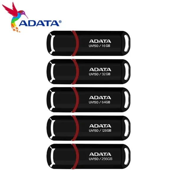 ADATA UV150 USB Flash Drive USB3.2 32GB 64GB pendrive High Speed 128GB 256GB флешка Black Flash Memory Stick for computer - Image 3