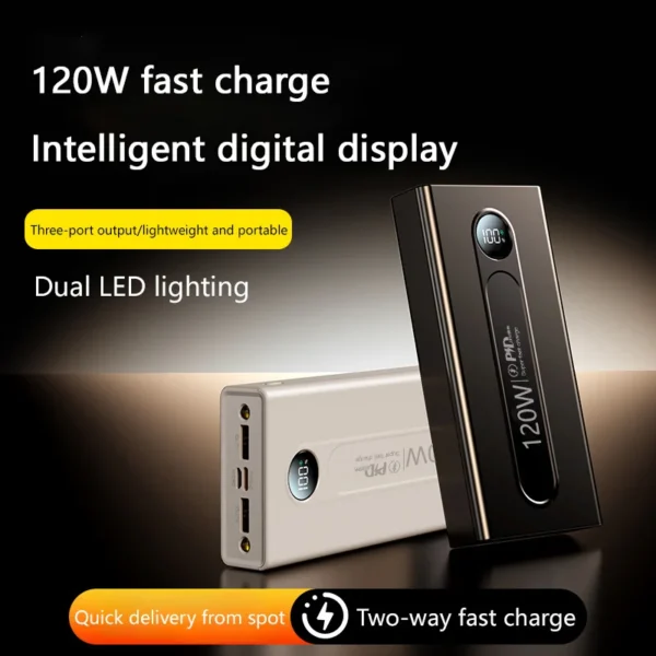 Xiaomi 120W High Capacity Power Bank 200000mAh Fast Charging Powerbank Portable Battery Charger For Huawei iPhone Samsung New - Image 3