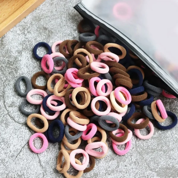 50/100pcs Kids Elastic Hair Bands Girls Gum Scrunchie Rubber Band for Children Nylon Hair Ties Headband Baby Hair Accessories - Image 5