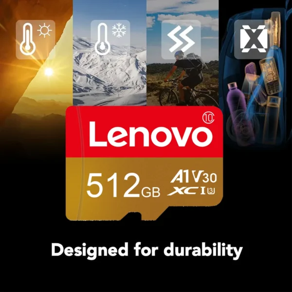 Lenovo 2TB V30 MicroSDXC Memory Card UHS-I U3 High-Speed 512GB 256GB 128GB SD Card For Phone/Cameras /MP3/MP4 - Image 2