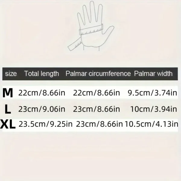 Winter Gloves For Men Waterproof Windproof Cold Gloves Snowboard Motorcycle Riding Driving Warm Touchscreen Zipper Glove - Image 4