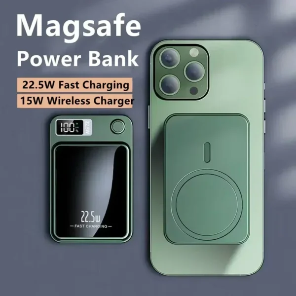 Xiaomi 100000mAh Capacity Power Bank Magnetic Wireless 22.5W Ultra Super Fast Charging Magnetic Power Bank For Iphone15 Samsung - Image 5