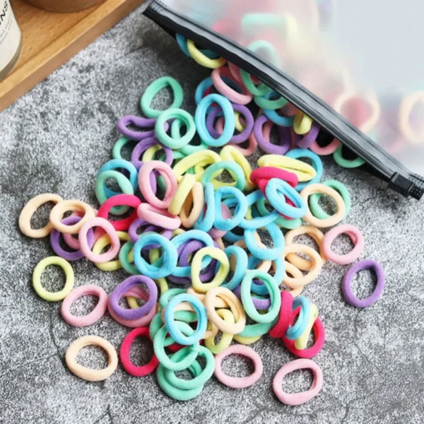50/100pcs Kids Elastic Hair Bands Girls Gum Scrunchie Rubber Band for Children Nylon Hair Ties Headband Baby Hair Accessories - Image 4