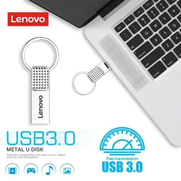 Lenovo USB 2TB 512GB USB Flash Drive Metal USB 3.0 Pen Drive Key 1TB Type C High Speed Pendrive 128gb Mini Flash Drive For Phone - Image 2