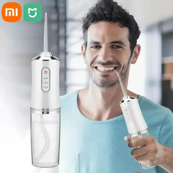 Xiaomi Mijia Smart Electric Oral Irrigator Water Flosser 4 Jets 3 Modes USB Charging Water Jet Irrigator Dental Teeth Cleaner