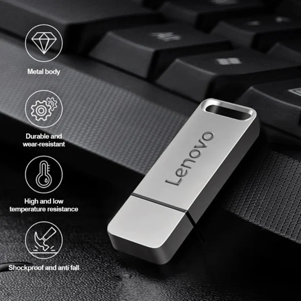 Lenovo 16TB USB Flash Drives USB 3.0 Metal Pen Drive 8TB OTG High Speed Pendrive Portable Ssd 4tb 2TB Usb Memories For Laptop PC - Image 3