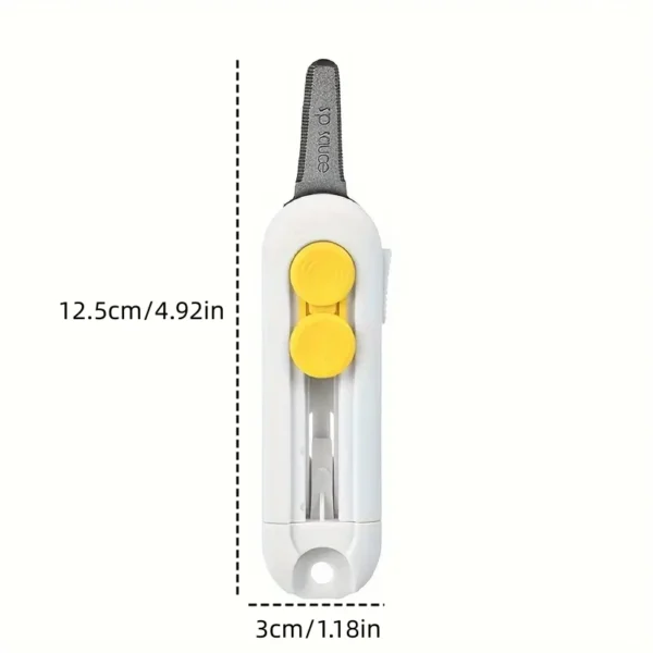 1pc, magnetic mini box cutter Portable box cutter Letter opener and paper cutter Retractable blade Durable ABS material mini box - Image 4