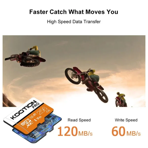 KOOTION Micro SD Card Memory Card Class 10 256GB 128GB 64GB U3 4K High Speed Cartao De Memoria TF Mecard C10 Flash Memory - Image 2