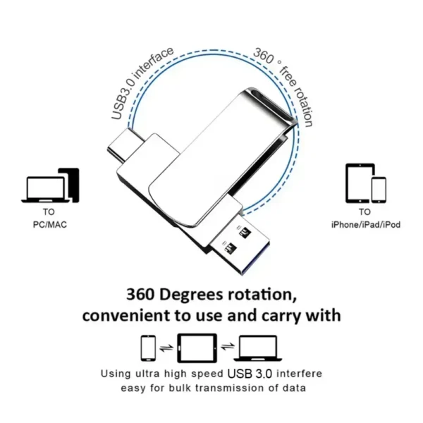 Xiaomi Metal USB Flash Drive Type-C Interface U Disk Memory Stick High Speed File Transfer 8TB 4TB Large Capacity Pen Drive 16TB - Image 6