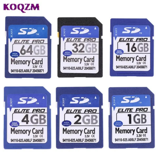 SD Card 1GB 2GB 4GB 8GB 16GB 32GB 64GB Secure Digital Flash Memory Card - Image 2