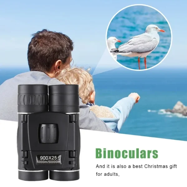 900/1000x25 HD Powerful Binoculars 9000M Long Range Folding Mini Telescope FMC Optics For Hunting Sports Outdoor Camping Travel - Image 2