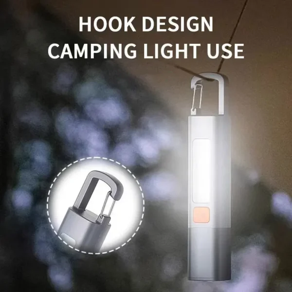 1-10PCS Super Bright COB Side Lights LED XPE Mini Portable Torch Zoomable Waterproof Outdoor Fishing Hunting Camping Flashlight - Image 3