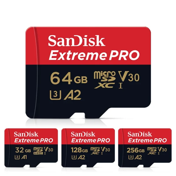 SanDisk Extreme Pro Flash 128GB Card Micro SD Card SDXC UHS-I 400GB 256GB 64GB U3 V30 TF Card Memory Card Adapter for Camera DJI - Image 3