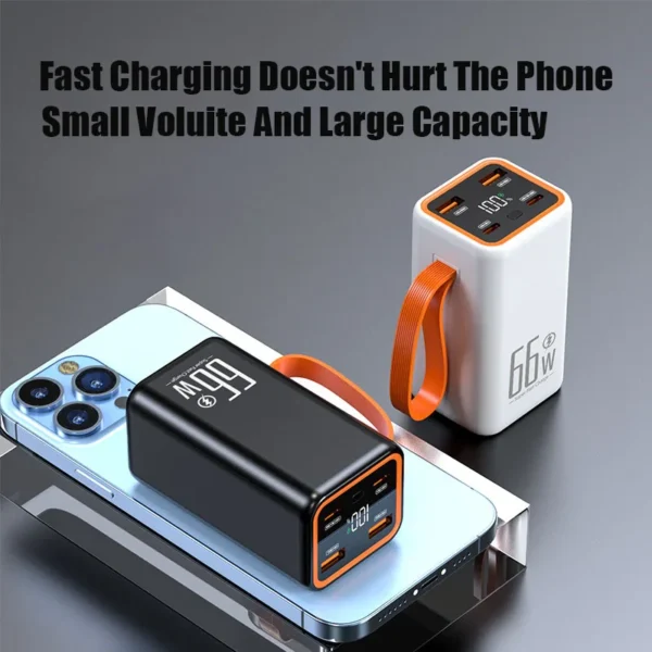 200000mAh Handheld Large Capacity Power Bank Supports 66W Fast Charging Suitable For Outdoor Camping And Mobile Phone Charging - Image 4