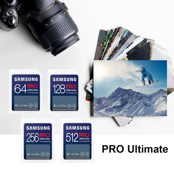 SAMSUNG EVO Plus/PRO PLUS SD Card 64GB U1 V10 128GB 256GB SDXC V30 U3 Transfer Speed up to 130MB/s-200MB/s Camera Memory Card - Image 3