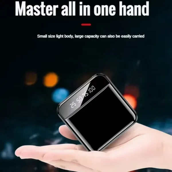 Xiaomi 30000mAh Large-capacity Mini Power Bank Super Fast Charge Built-in Cable Portable External Battery For Iphone Samsung New - Image 2