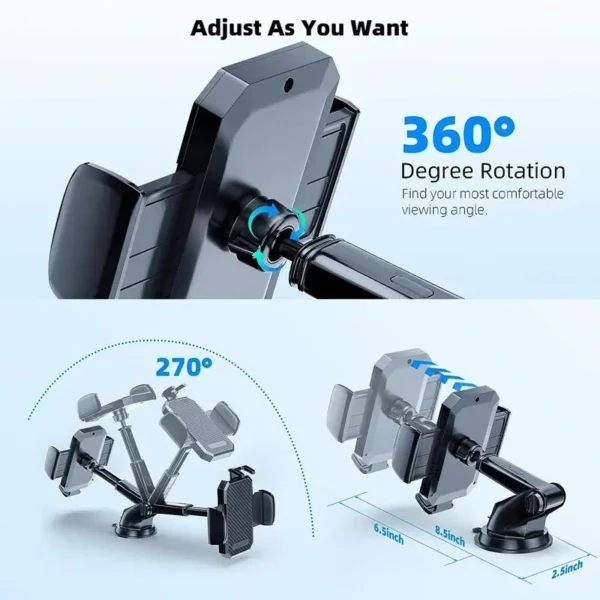 Sucker Car Phone Holder Mount Stand Suction Cup Smartphone Mobile Cell Support in Car Bracket For iPhone Xiaomi Huawei Samsung - Image 4