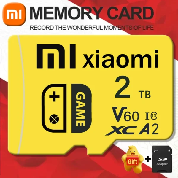 XIAOMI SD Card 128GB 2TB 1TB 512GB Micro TF SD Card V60 High Speed Cameracartão De Memória For Phone Camera