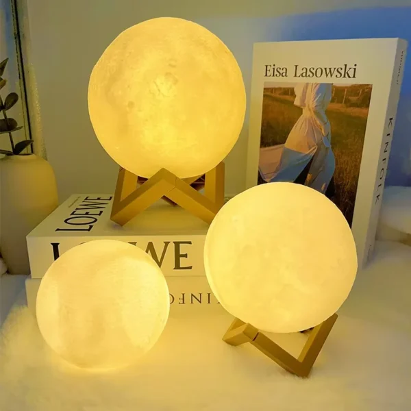Book Light LED Moon Light Galaxy Light, Moon Night Light, Girl, Boy, Child Birthday Gift, Bedroom Decoration Indoor lighting - Image 3