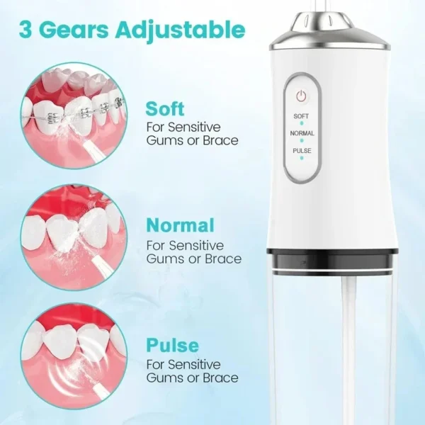 Xiaomi Mijia Smart Electric Oral Irrigator Water Flosser 4 Jets 3 Modes USB Charging Water Jet Irrigator Dental Teeth Cleaner - Image 3