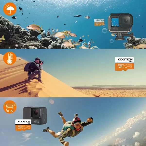 KOOTION Micro SD Card Memory Card Class 10 256GB 128GB 64GB U3 4K High Speed Cartao De Memoria TF Mecard C10 Flash Memory - Image 4
