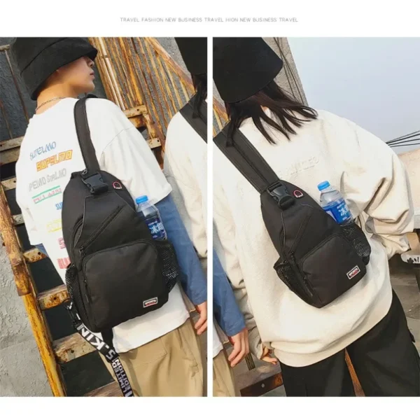 New Fashion Chest Bag Ins Style Messenger Bag 2 in 1 Shoulder Bag Multi-function Large Capacity Outdoor Bags for Women and Men - Image 3