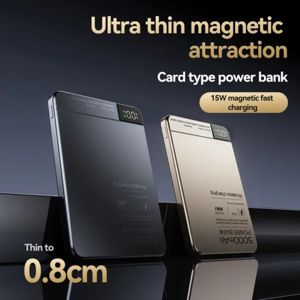 Xiaomi High Quality Alloy 10000mAh Fast Charger Power Bank With Battery Powerbank Magnetic Wireless Phone Charger For Magsafe - Image 5