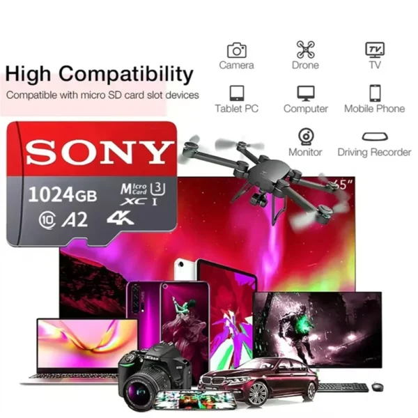 Sony 256GB High Speed Memory Card 128GB 512GB 1TB Class 10 Micro SD Card 64GB 32G SD Memory Card For Nintendo Switch Phone/Ps4 - Image 3