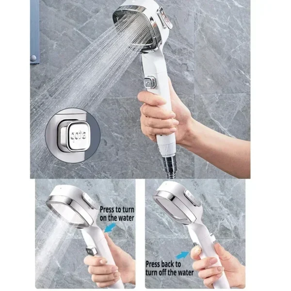 Xiaomi High Pressure Shower Head 3 Modes Adjustable Filter Shower Head Set New Smart Bathroom Shower Head Accessories Sprayer - Image 4