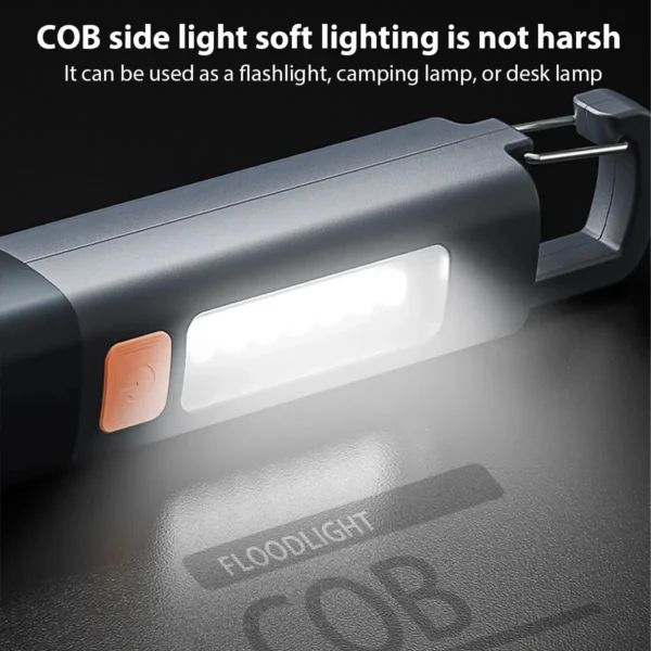 1-10PCS Super Bright COB Side Lights LED XPE Mini Portable Torch Zoomable Waterproof Outdoor Fishing Hunting Camping Flashlight - Image 4