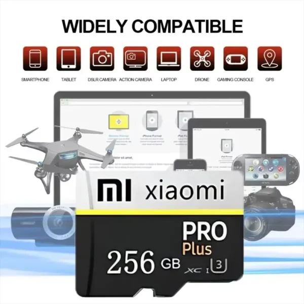 Original Xiaomi SD Card U3 Mini TF Flash Card 1TB 2TB Class 10 Black SD Memory Card 128GB 256GB 512GB For Mobile Phone PC Camera - Image 2