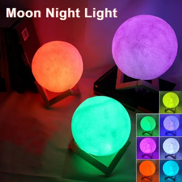 Book Light LED Moon Light Galaxy Light, Moon Night Light, Girl, Boy, Child Birthday Gift, Bedroom Decoration Indoor lighting - Image 6