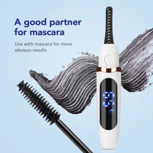 Electric Eyelash Curler Fast Heating Eyelash Curler Long Lasting Natural Eyelash Comb Professional Portable Heated Curling Brush - Image 3