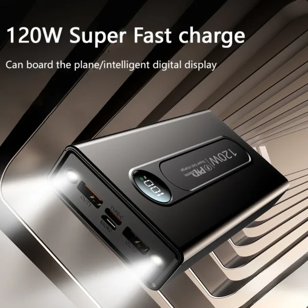 Xiaomi 120W High Capacity Power Bank 200000mAh Fast Charging Powerbank Portable Battery Charger For Huawei iPhone Samsung New - Image 6