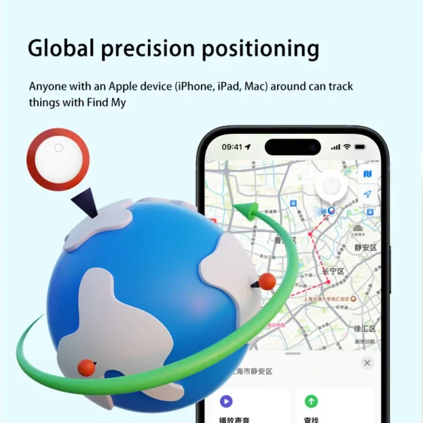 Xiaomi Airtag Bluetooth GPS Trackers IPX 5 Waterproof Sport Tracking Find My Elderly Kids Pets Available Mini Finders For iPhone - Image 2