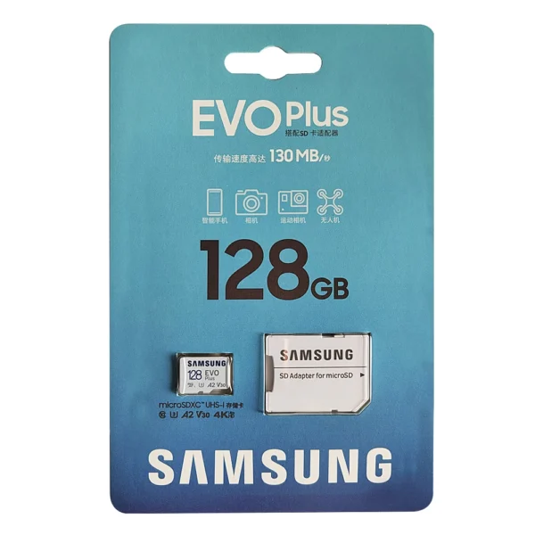 SAMSUNG EVO Plus Micro SD Card Memory Card 128GB 256GB 512GB U3 V30 MicroSD Flash 64GB U1 C10 TF Cards 4K For Phone Drone Camera - Image 3