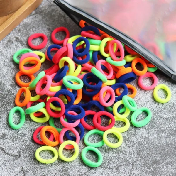 50/100pcs Kids Elastic Hair Bands Girls Gum Scrunchie Rubber Band for Children Nylon Hair Ties Headband Baby Hair Accessories - Image 3