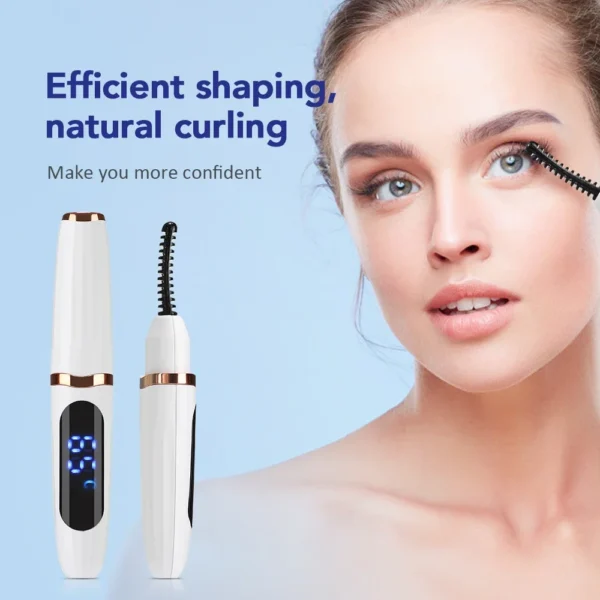 Electric Eyelash Curler Fast Heating Eyelash Curler Long Lasting Natural Eyelash Comb Professional Portable Heated Curling Brush - Image 2