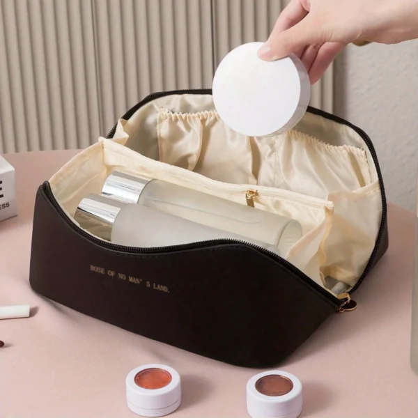 Makeup Organizer Female Toiletry Kit Bag Make Up Case Storage Pouch Luxury Lady Box, Cosmetic Bag, Organizer Bag For Travel Zip - Image 5