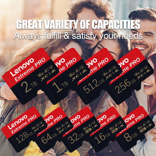 Lenovo 2TB SD Card 1TB Class 10 V60 TF Card 128GB Mini 512GB Memory Card High Speed Micro TF SD Card 256GB For Nintendo Switch - Image 3