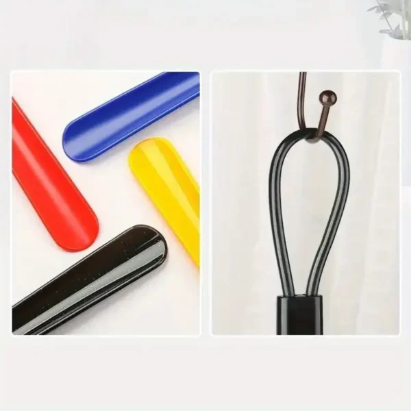 1pc Extra long flexible plastic shoe horns do not require bending durable shoe spoons for pregnant women wearing shoe assistants - Image 4