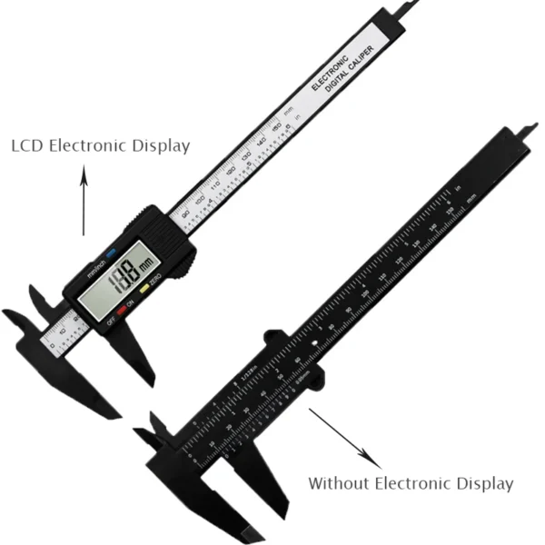 150mm 100mm Electronic Digital Caliper Carbon Fiber Dial Vernier Caliper Gauge Micrometer Measuring Tool Digital Ruler - Image 2