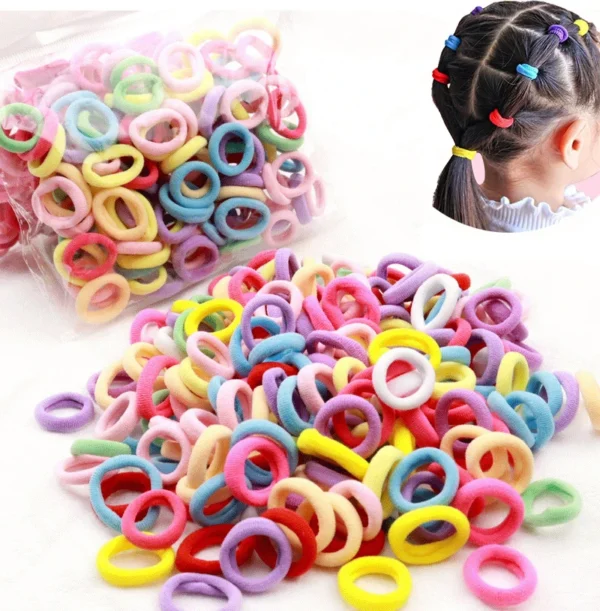 50/100pcs Kids Elastic Hair Bands Girls Gum Scrunchie Rubber Band for Children Nylon Hair Ties Headband Baby Hair Accessories - Image 2